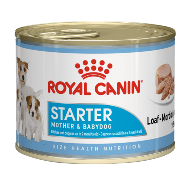 کنسرو غذای سگ رویال کنین مدل Starter Mother & Babydog وزن ۱۹۵ گرم