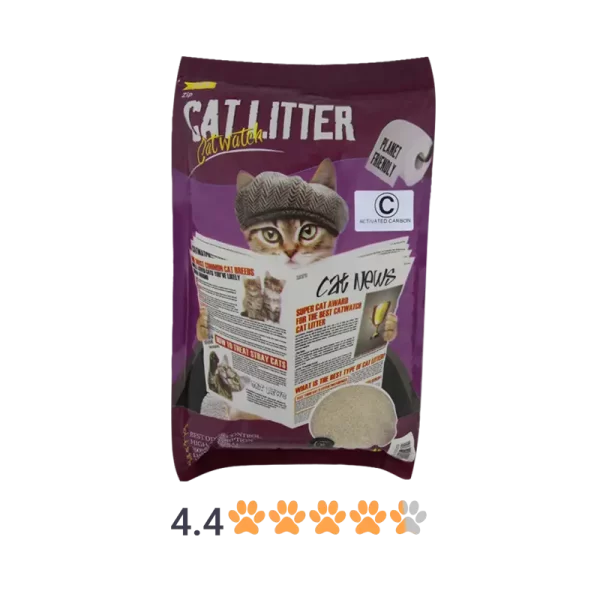 خاک گربه کت واچ مدل Active Carbon حجم 8 لیتر