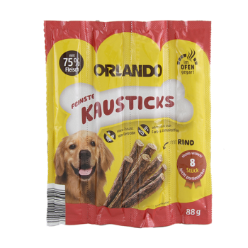 تشویقی مدادی سگ اورلاندو با طعم گوشت گاو Orlando Stick Beef بسته 4 عددی