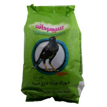 غذای خشک مرغ مینا سپهردانه مدل Domestic Poultry Feed وزن 3 گیلوگرم
