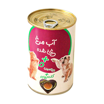 کنسرو غذای سگ و گربه پتچی مدل آب مرغ غنی شده وزن ۴۰۰ گرم