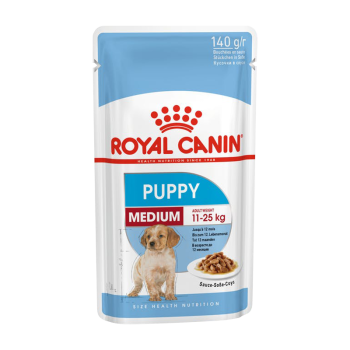 پوچ توله سگ رویال کنین مدل Medium Puppy وزن 140 گرم