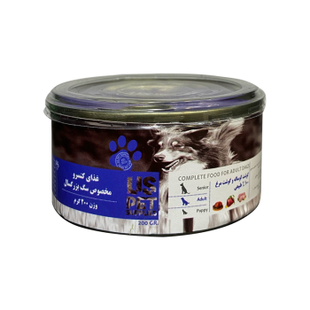 کنسرو غذای سگ یو اس پت مدل Chicken & Veal وزن 200 گرم