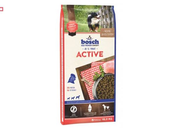 غذای خشک سگ بوش مدل Active وزن 15 کیلوگرم